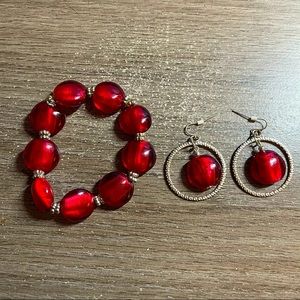 Vintage 60s bracelet & earring set